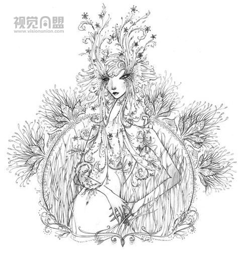 加拿大harmony gong花妖系列插画欣赏(3)