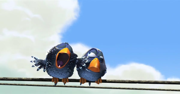 pixar经典动画短片《for the birds》