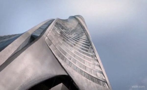 Santiago Calatrava为芝加哥设计了一个巨型尖塔Santiago尖塔。Santiago尖塔气势宏伟,有600米高,有150层,共1000套住宅。高高在上的俯视着整个城市。当整个工程2011年完工之后,它将成为世界第二高楼。不同于其他摩天大楼的多功能性,Santiago尖塔里面完全是住宅。 Santiago尖塔扭转螺旋线的设计的灵感来源于蜗牛背上螺旋的壳。每一层在下面一层基础上旋转2.