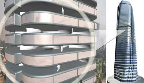 随风起舞的迪拜旋转大厦