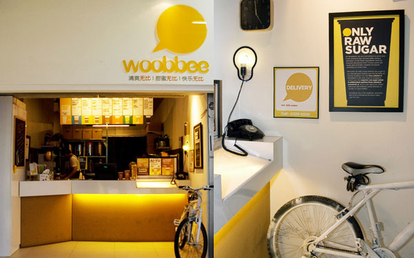 新加坡Woobbee奶茶店品牌形象设计 - 视觉同