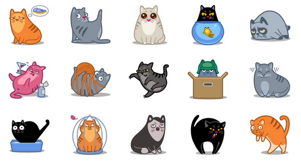 喵咪力量系列图标设计 - 视觉同盟(VisionUnion.com)