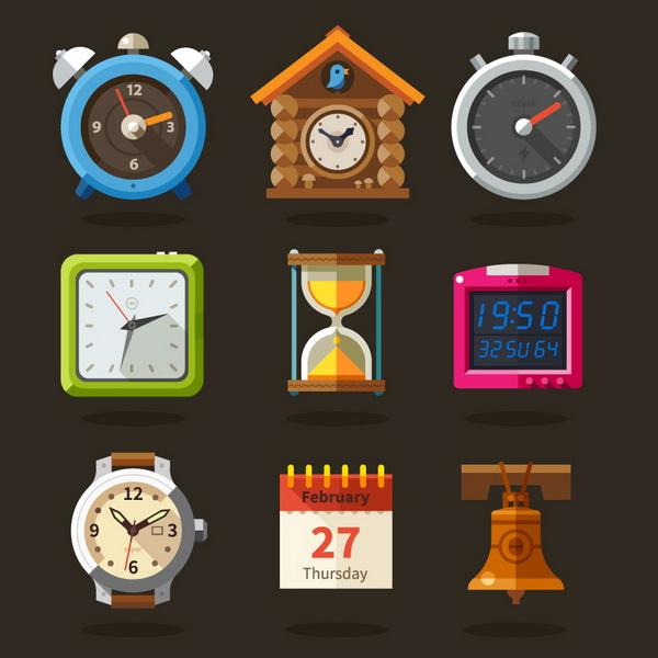 时间主题图标设计