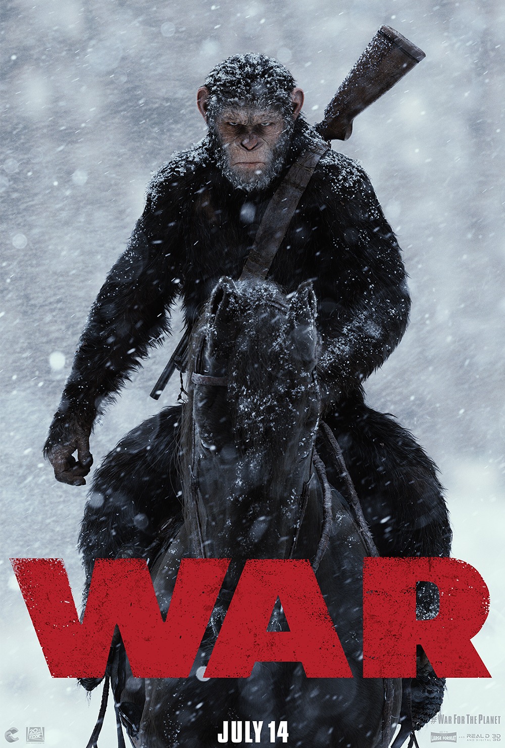 电影《猩球崛起3:终极之战》海报设计 - 视觉同