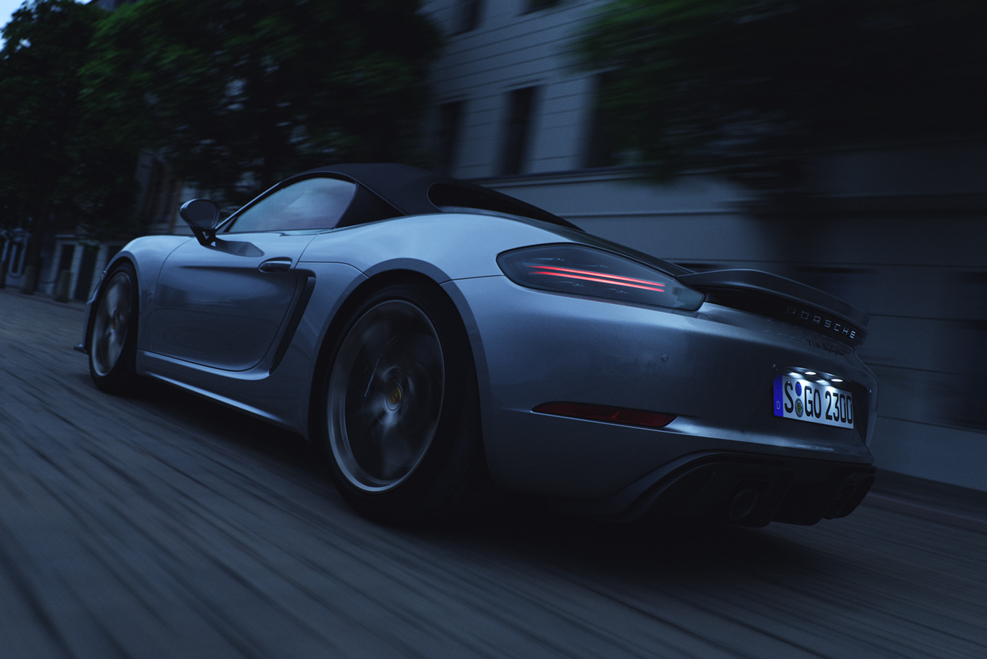 保时捷跑车718boxster,保时捷boxster敞篷跑车 保时捷718 spyder跑车