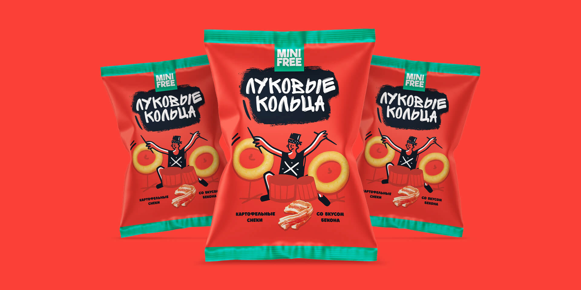 俄罗斯mini free零食包装设计