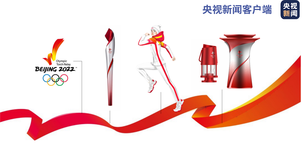 北京2022冬奥会火炬标志,火种台和火炬手服装发布